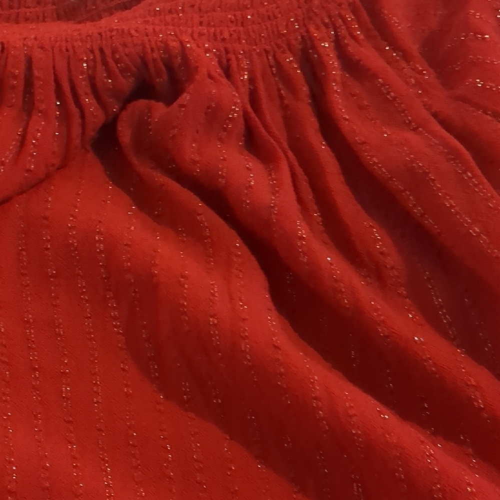 Red Off-Shoulder Top - Picture 3 of 3
